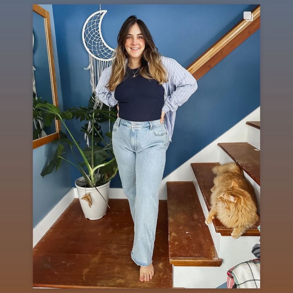 Abercrombie Curve Love 90s Relaxed Jean